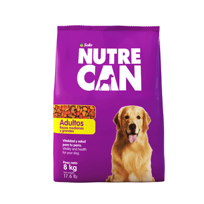 Alimento Para Perro Nutrecan Raza Mediana Y Grande 8 kg