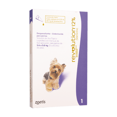 Antipulgas y Garrapatas Para Perro Revolution 2,5 - 5 kg
