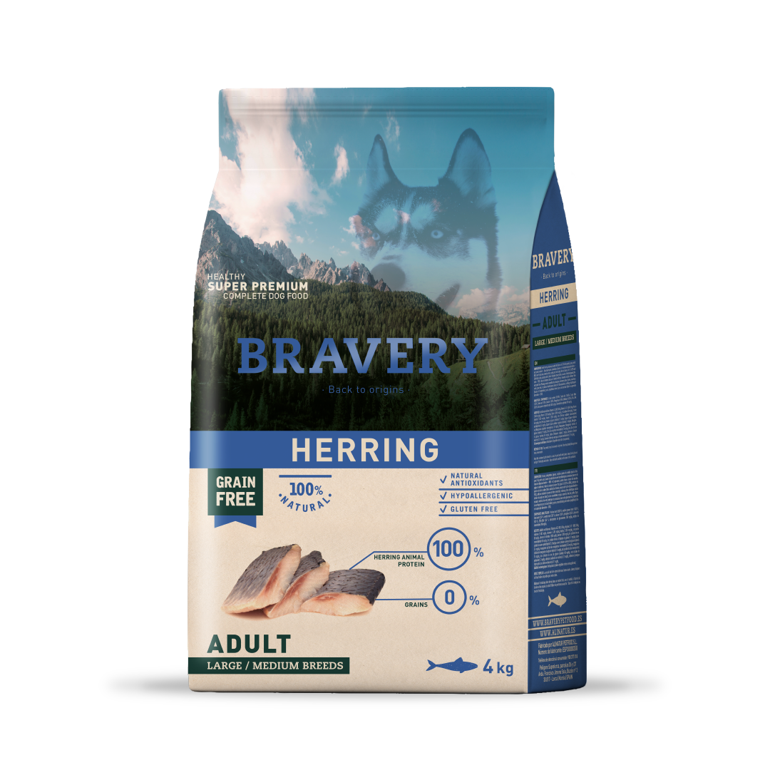 Bravery Herring Adult Large/Medium Breeds 4 kg