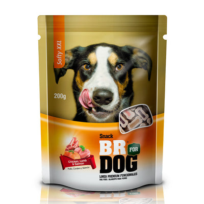 Snack Para Perro BR Softy XXL Chicken Lamb And Salmon 200 g