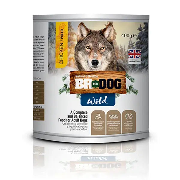 Br For Dog Wild Comida Húmeda Perros Adultos Pollo