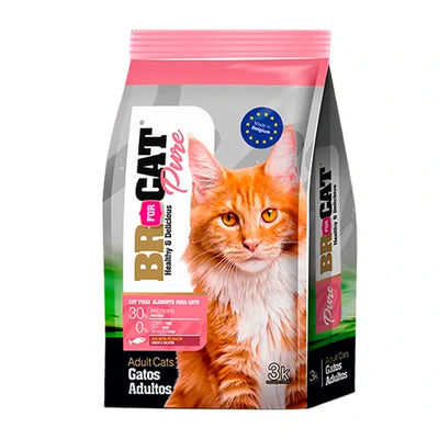 Br for Cat Pure Comida Gatos Adultos Salmon