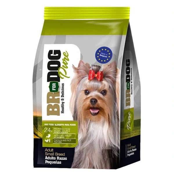 Br for Dog Pure Comida Perro Adultos Raza Pequena Pollo