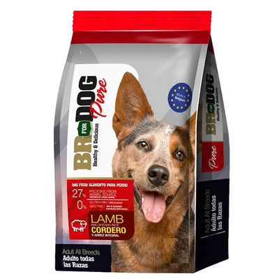 Br for Dog Pure Comida Perro Adultos Todas Razas Cordero