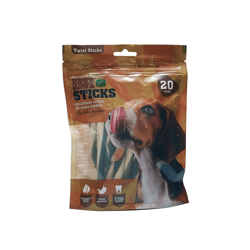 Snack Para Perro Br Sticks Twist 20 u