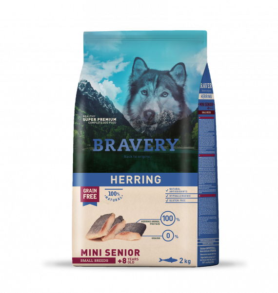 Bravery Herring Mini Senior Small Breeds 2 kg