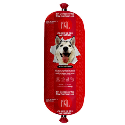 Alimento Húmedo Para Perro Pixie Dieta De Carne De Res Al Horno 500 g