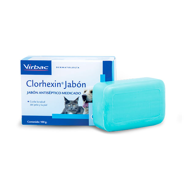 Jabón Antiséptico Medicado Para Mascotas Clorhexin 100 g