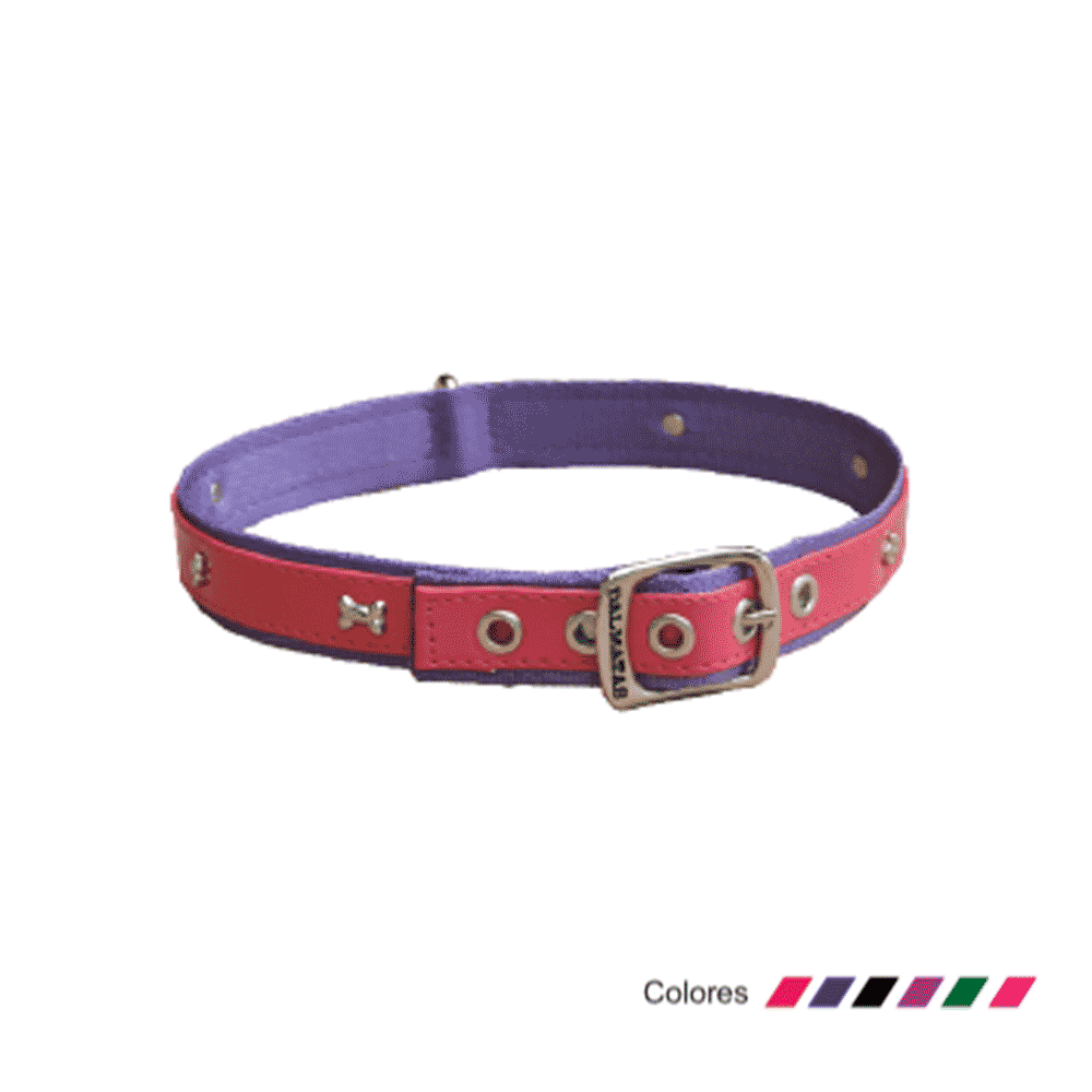 Collar Para Perro Dalmata's Hueso Y Huella (Color Surtido) M