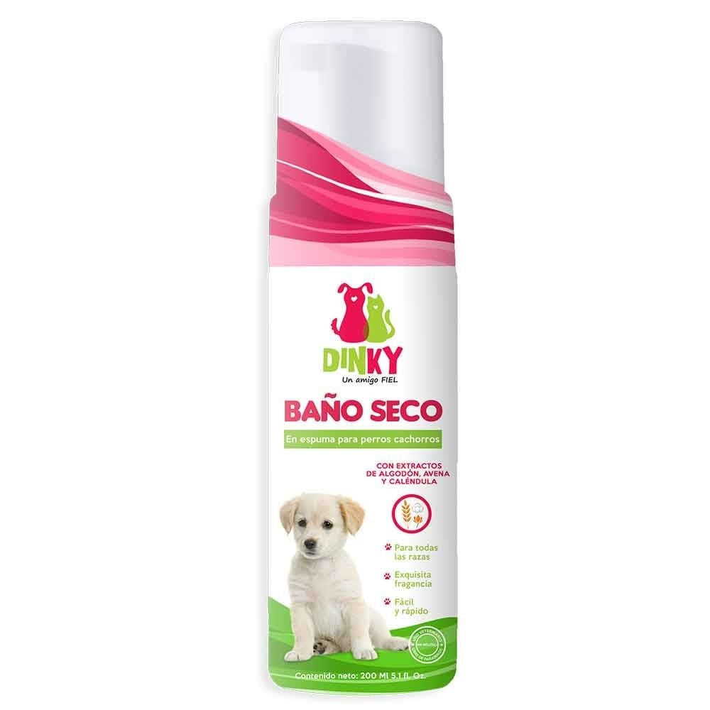 Baño Espuma Seco Dinky Perros Cachorros Único