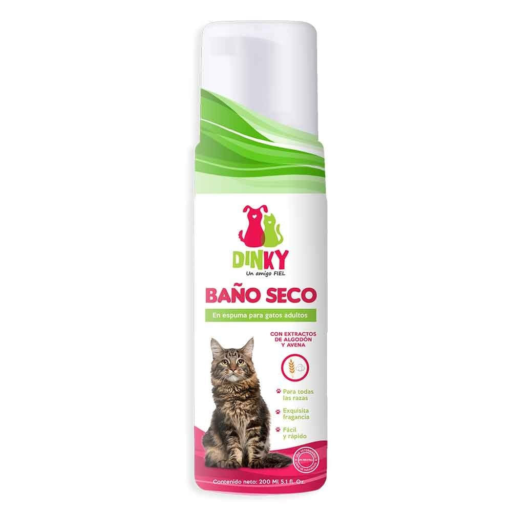 Baño Espuma Seco Dinky Gato Adulto Único