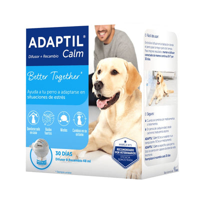 Feromona Sintética Para Perro Adaptil Difusor + Recarga 48 ml
