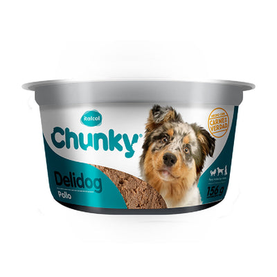 Alimento Paté Para Perro Chunky Delidog Pollo 156 g