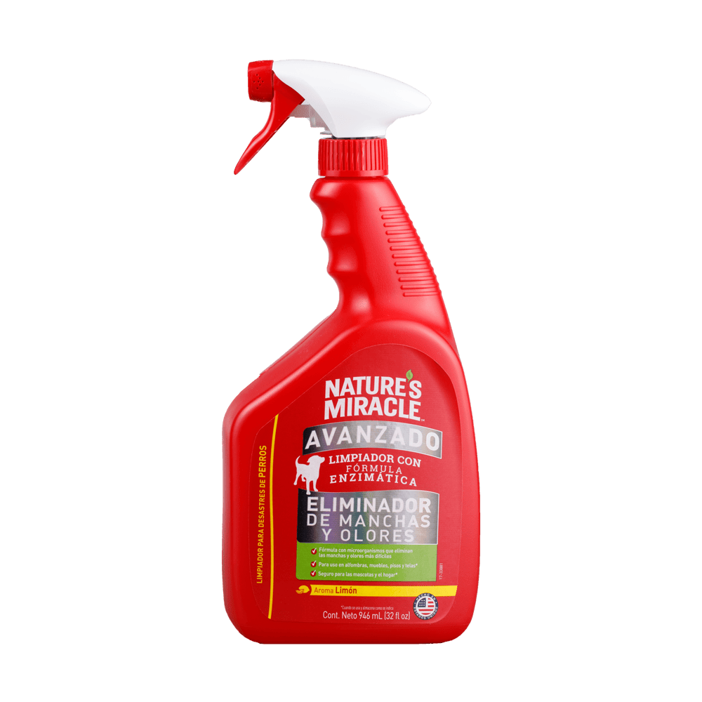 Eliminador Avanzado De Manchas Y Olores Para Perro Nature's Miracle 32 oz