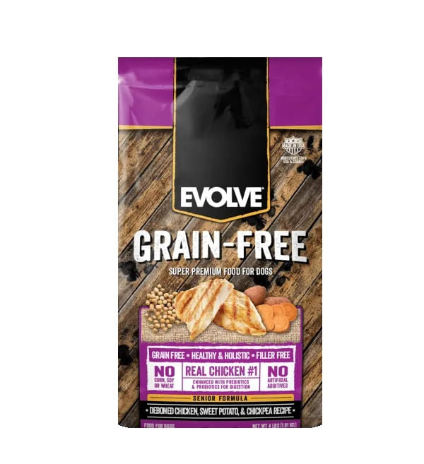 Alimento Seco Para Perro Evolve Grain-Free Senior Pollo 4 lb