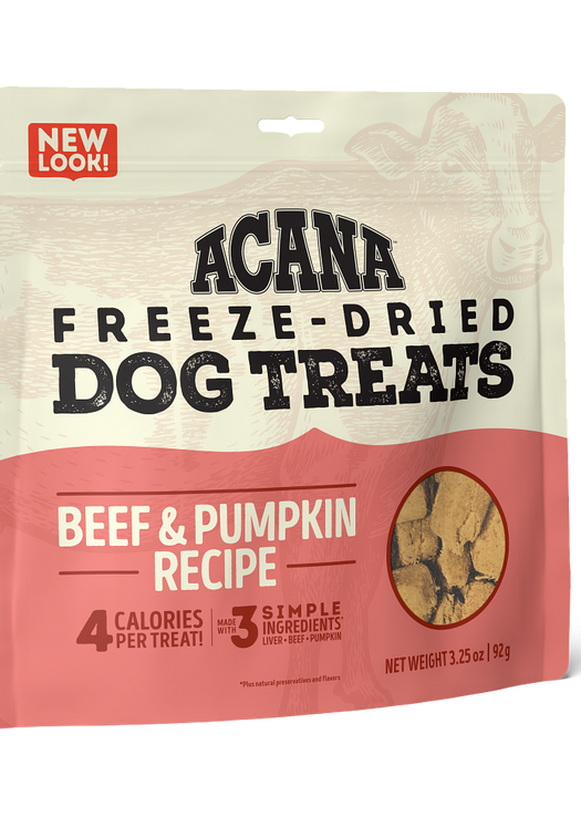 Acana Beef & Pumpkin Freeze-Dried Treats – Snacks para perros 90 g