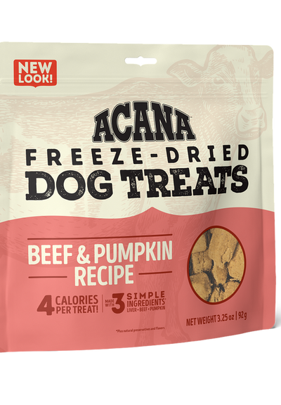 Acana Beef & Pumpkin Freeze-Dried Treats – Snacks para perros 90 g