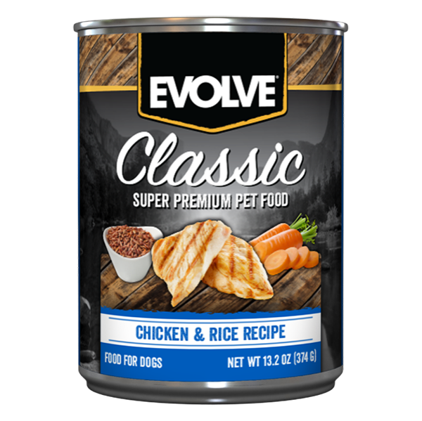 Evolve- Dog Classic Lata Chicken and rice