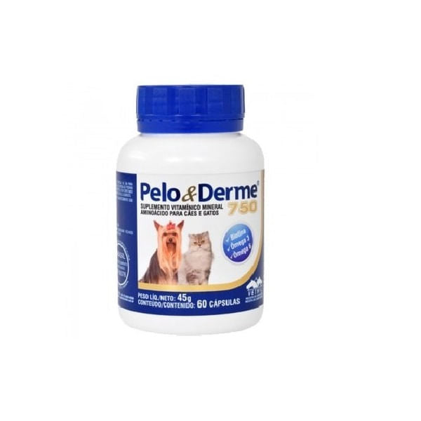 Suplemento Vitamínico Pelo y Derme 750 60 Cap