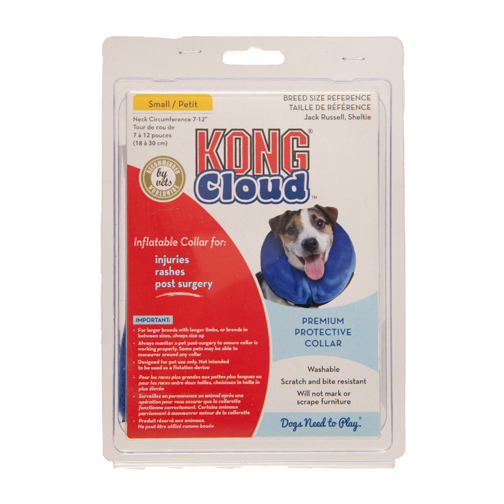 Collar Para Perro Kong De Recuperacion Inflable Cloud S