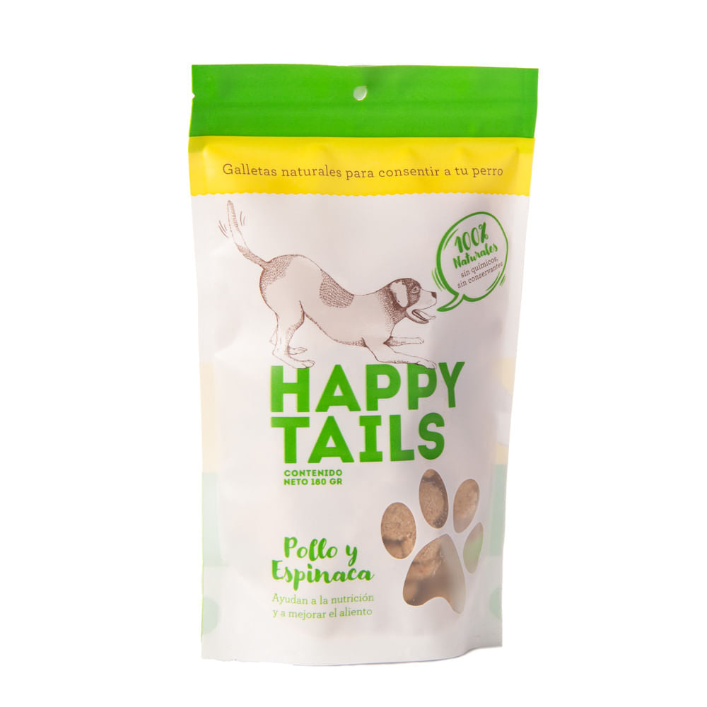 Galleta Para Perro Happy Tails Pollo Y Espinaca 180 g