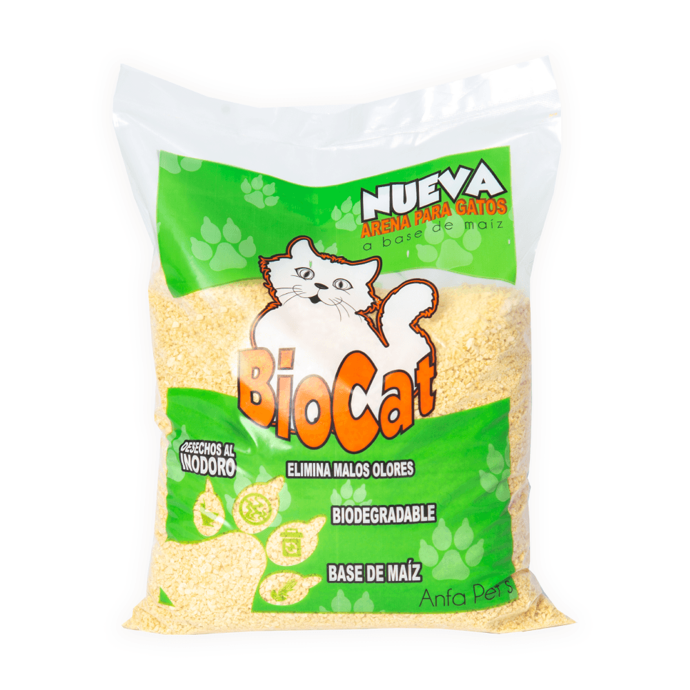Arena de maiz para gato Bio Cat 4 kg