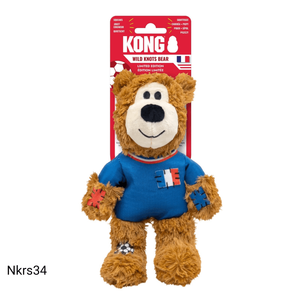 Peluche Oso Mundialista Francia para Perro Kong Único