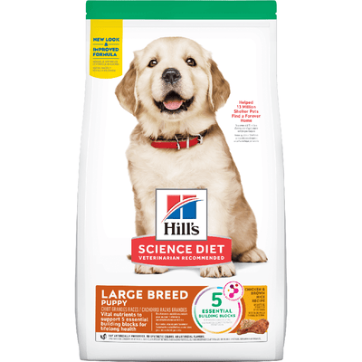 Alimento seco para perro Hills Science Diet Puppy Large Breed Pollo razas grandes 27,5 lb