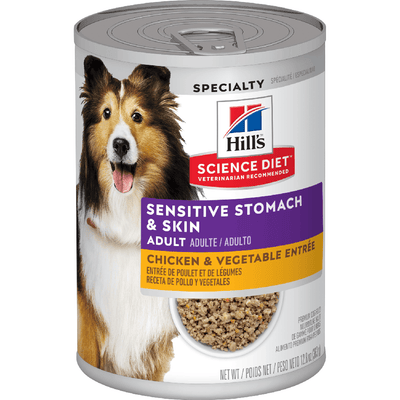 Alimento húmedo para perro Hills Science Diet Adult Piel y Estómago Sensibles 12,8 oz