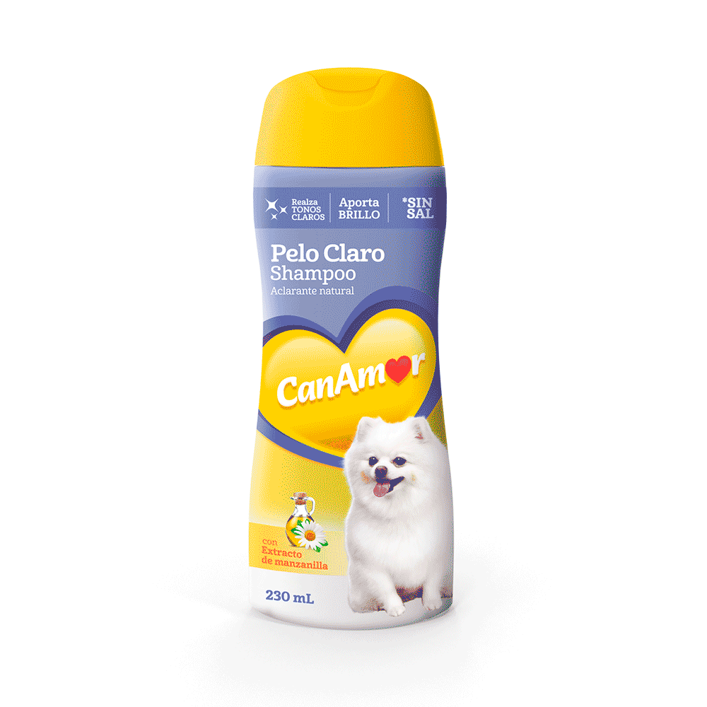 Shampoo Para Perro Canamor Pelo Claro 230 ml