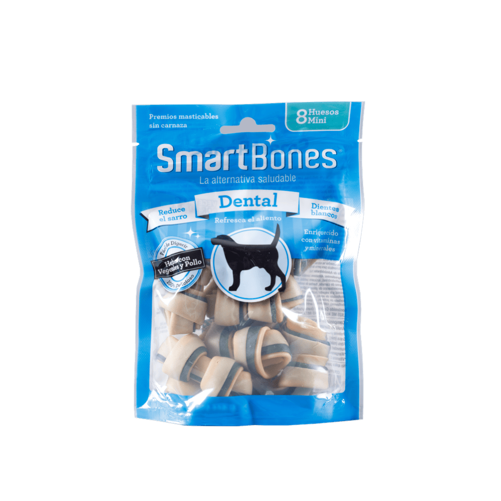 Hueso Para Perro Smartbones Dental Sin Carnaza 8 Mini
