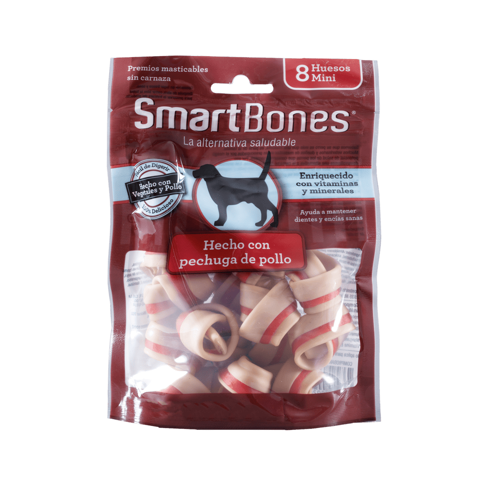 Hueso Para Perro Smartbones Pollo Sin Carnaza 8 Mini
