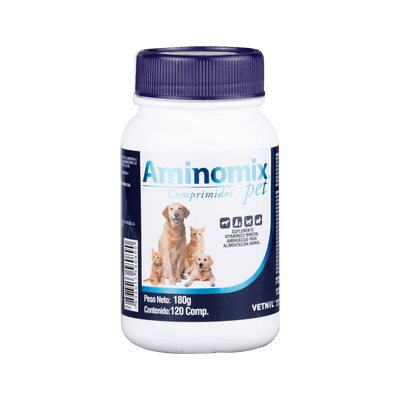 Suplemento Vitamínico Suplemento Alimenticio  Para Mascotas Aminomix 120 Capsulas