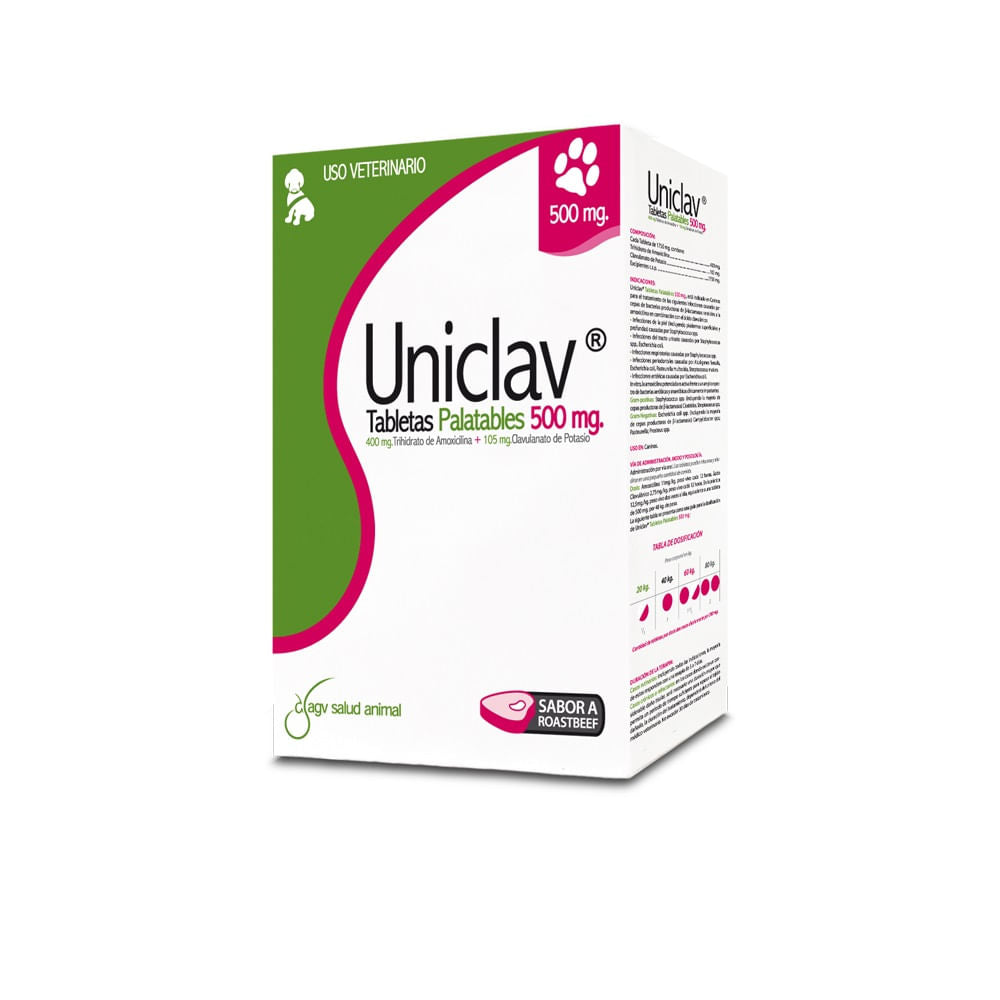 Uniclav (Precio x Blister) 500 g