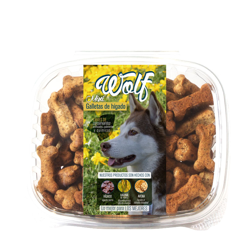 Snack Para Perro Minigalleta De Hígado Wolf 500 g