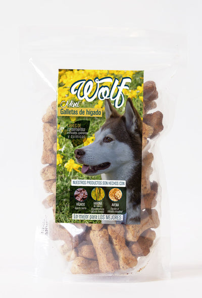 Snack Para Perro Minigalleta De Hígado Wolf 400 g