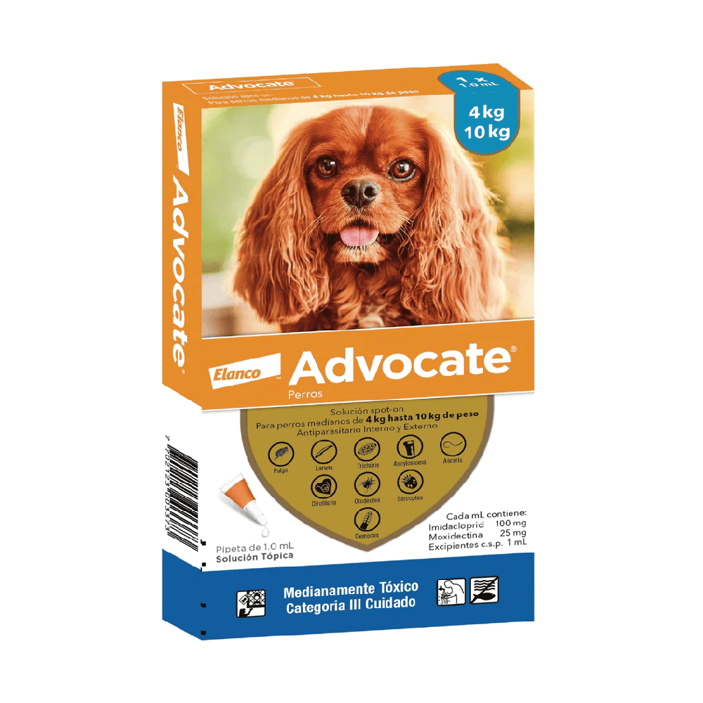 Antiparasitario Advocate Perros 4 - 10 kg