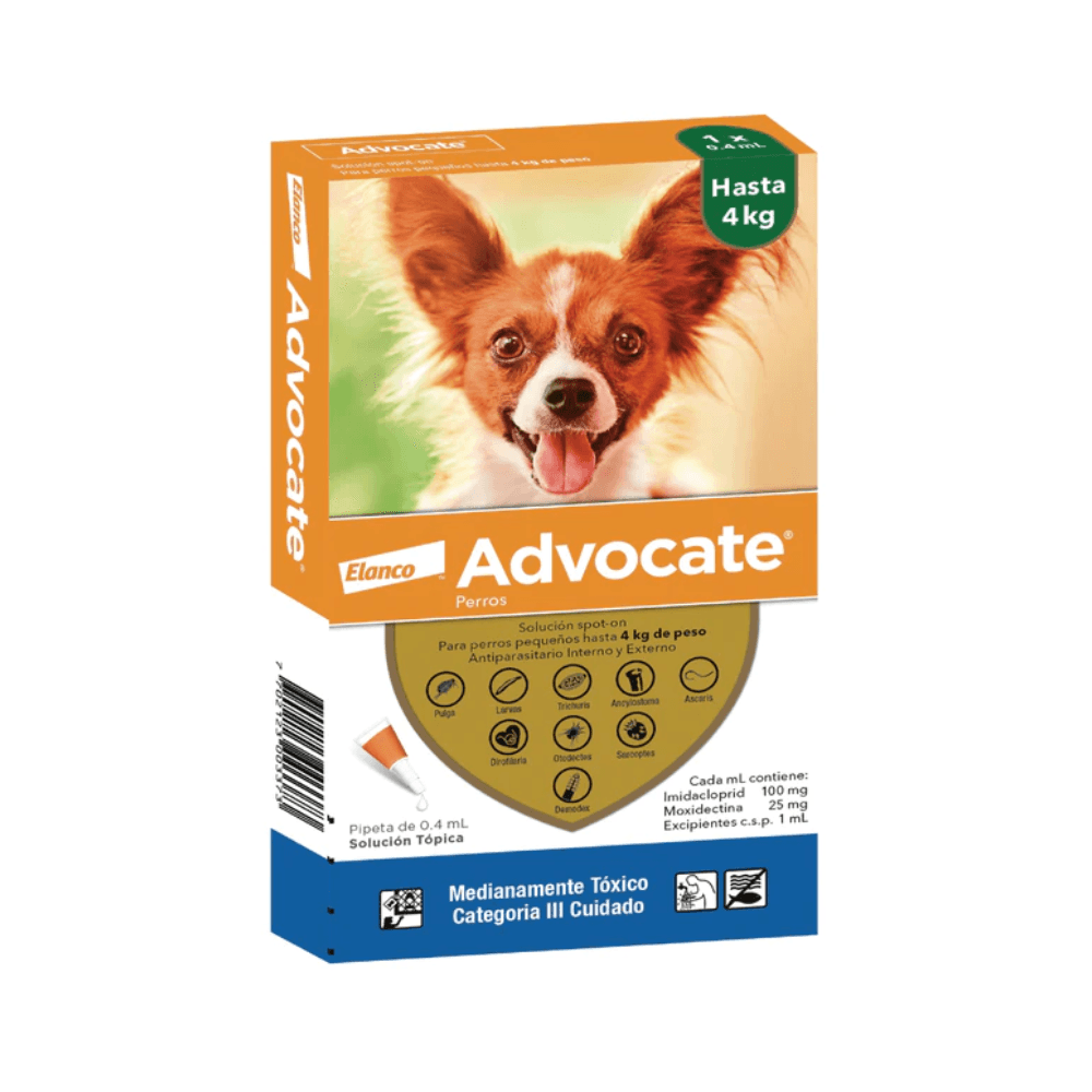 Antiparasitario Advocate Perros 0 - 4 kg