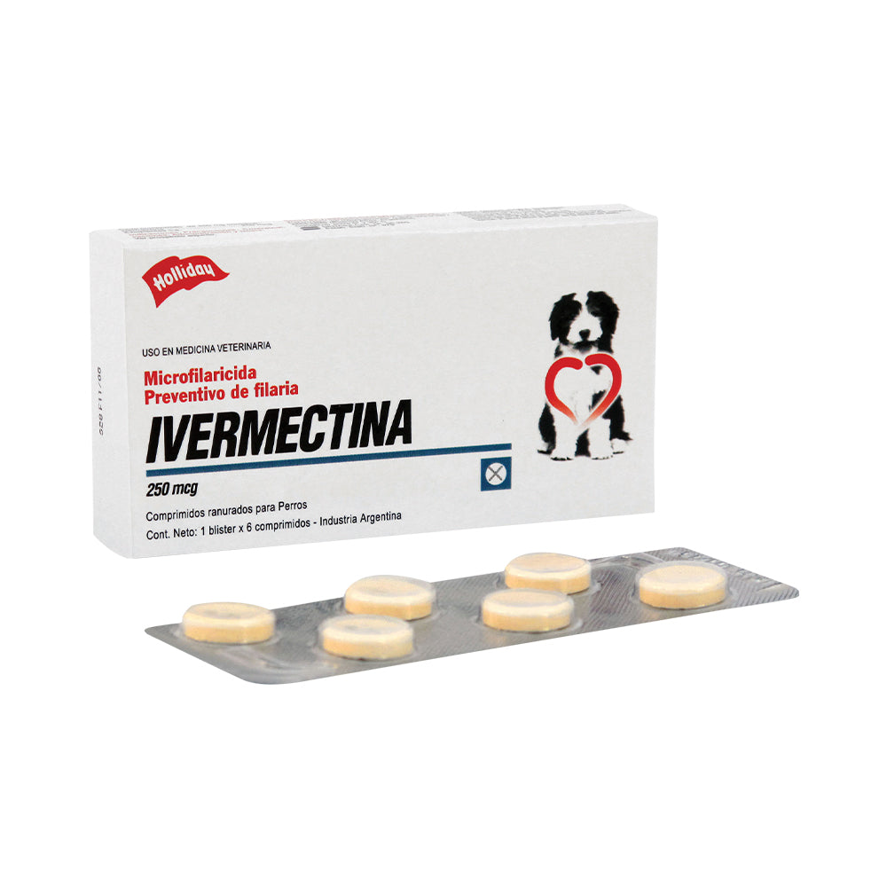 Ivermectina Holliday 250 mcg para Perros