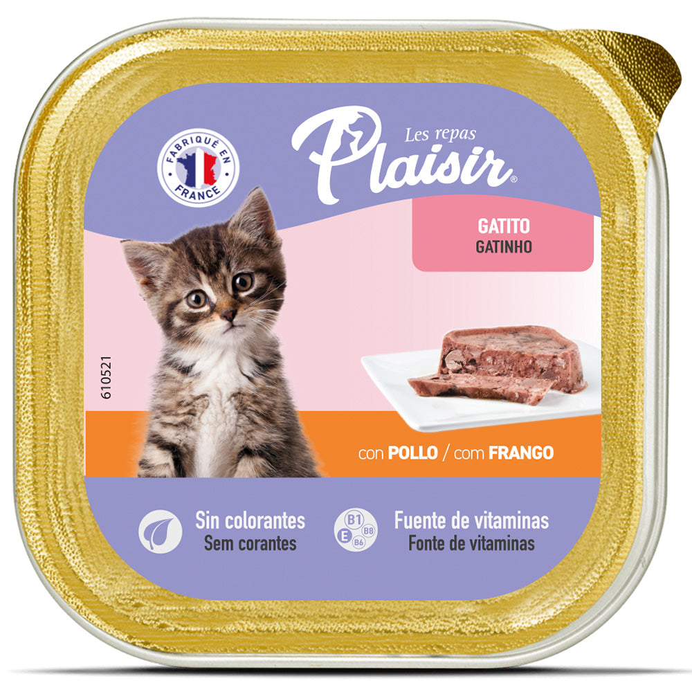 Alimento humedo Pate Para Gatito Con Pollo