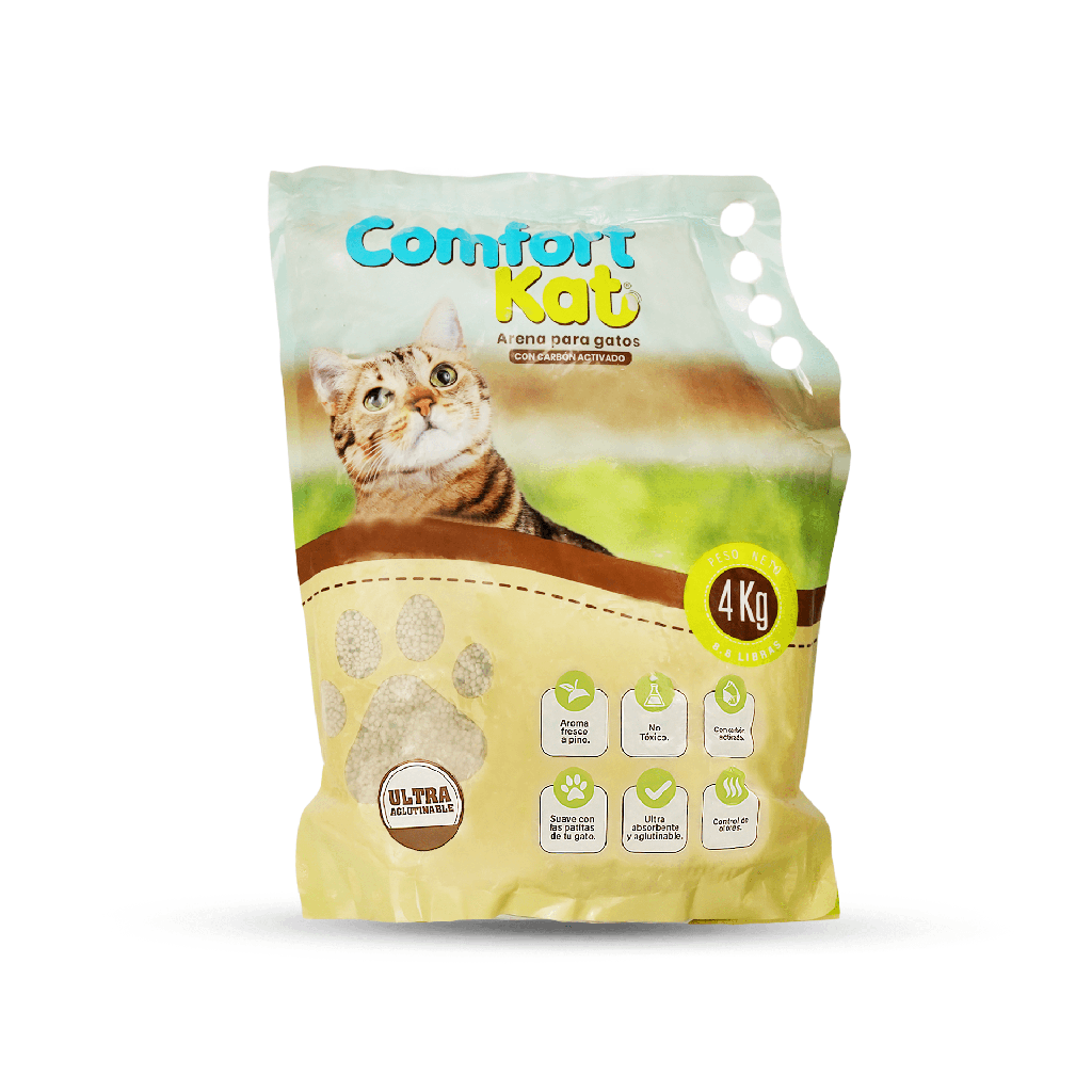 Arena Comfort Kat Carbón Activado y Pino