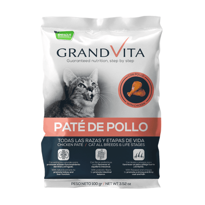 Comida Húmeda para gato Grand Vita Paté Pollo