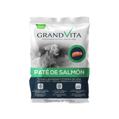 Comida Húmeda para perro Grand Vita Paté Salmón