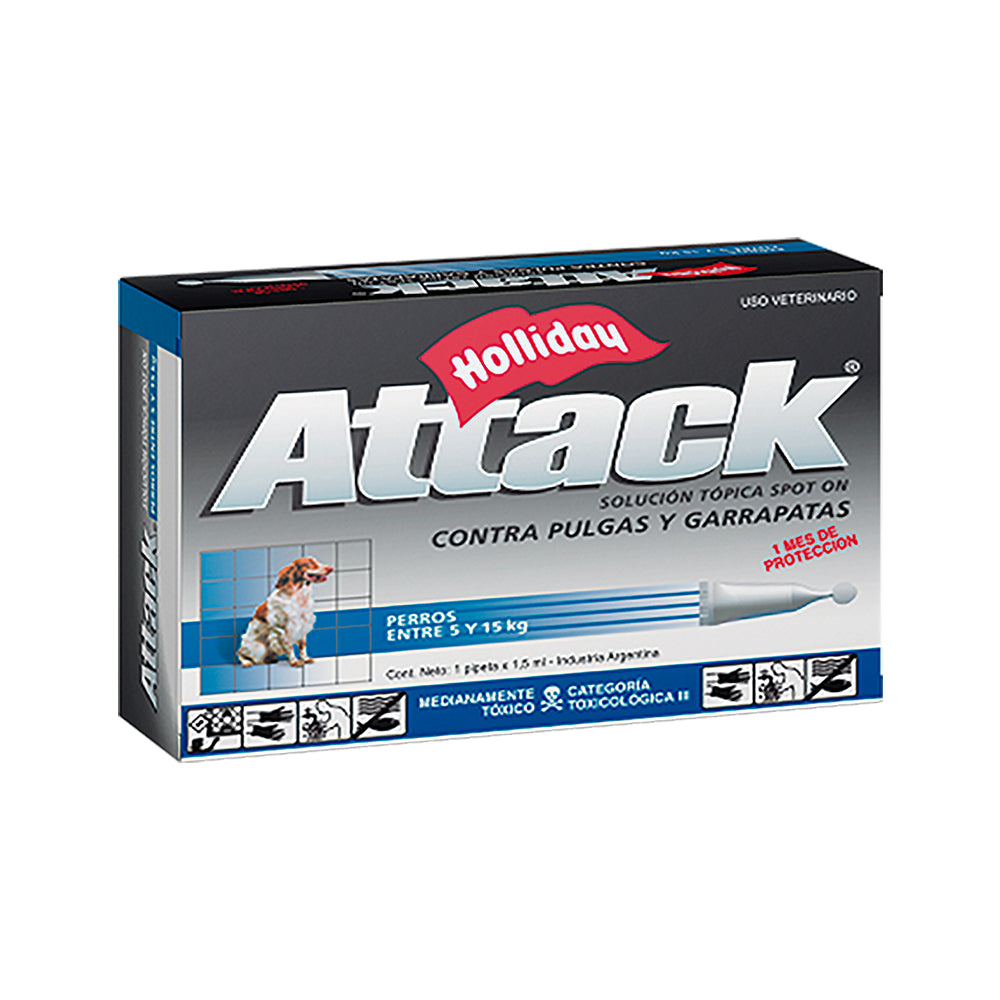 Holliday Attack para perros 5 a 15 kg
