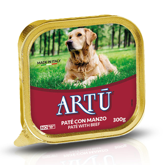Alimento húmedo Artù Paté con Ternera