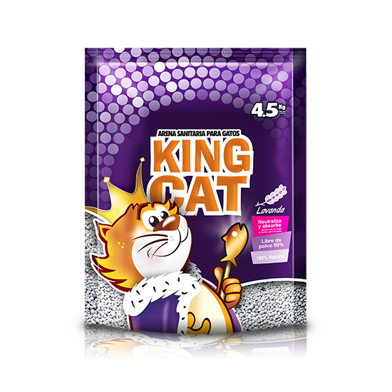 Arena Sanitaria King Cat Lavanda