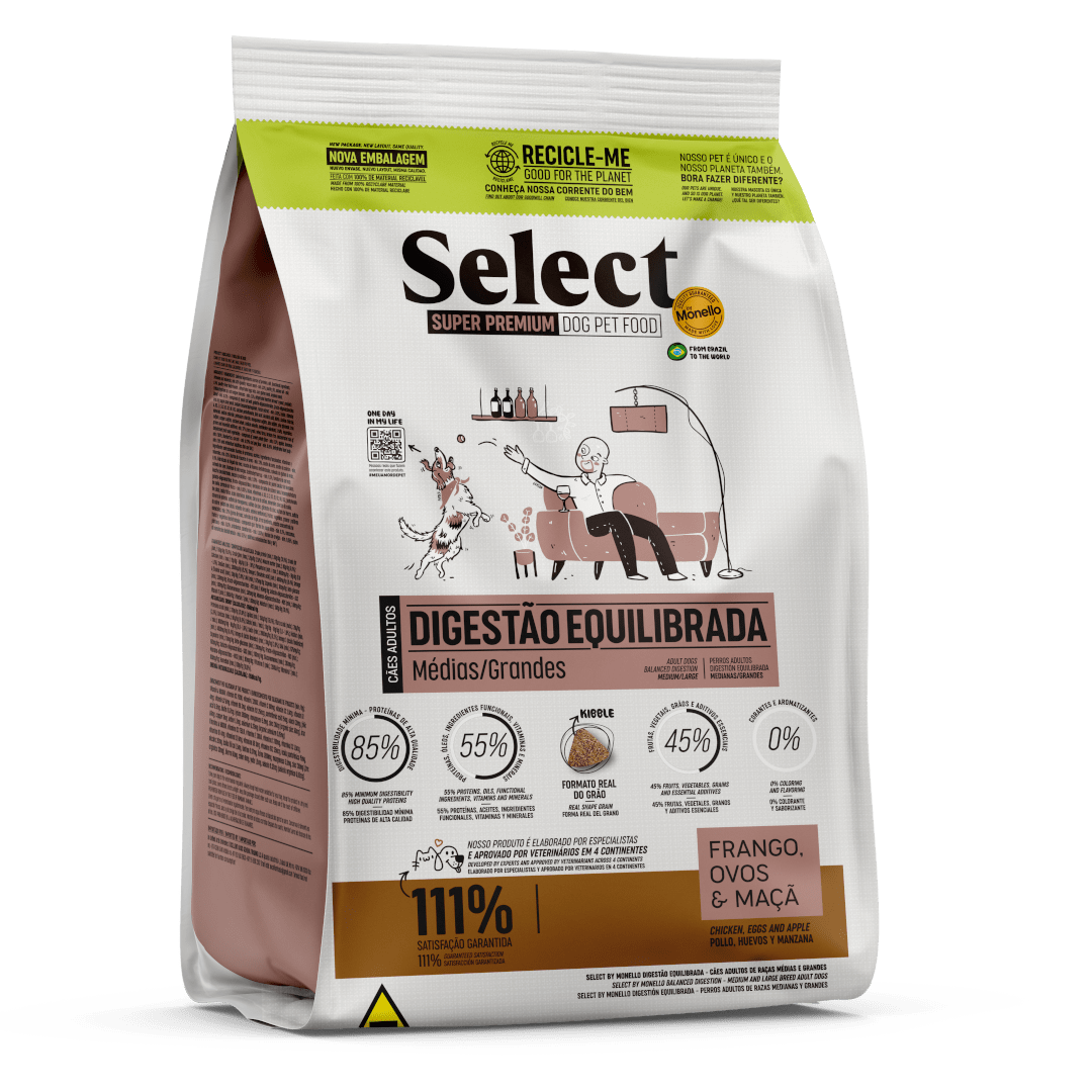 Monello Select Digestión Equilibrada Perros Adultos Medianos y Grandes