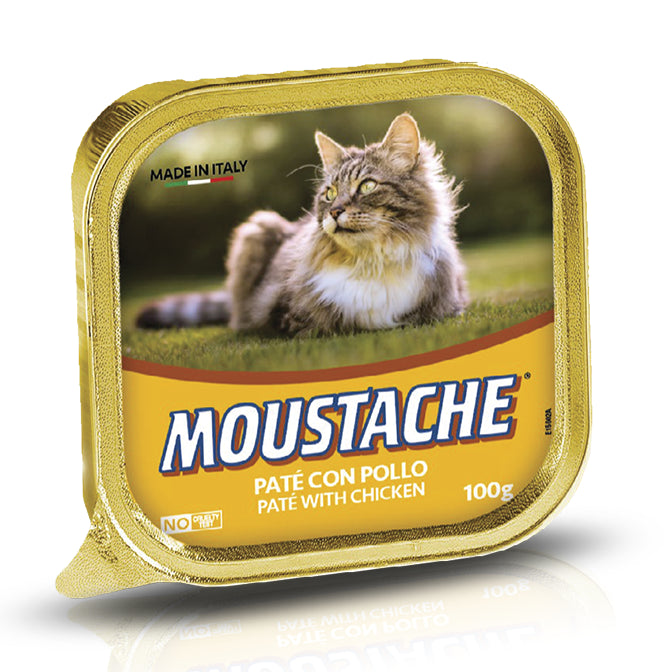Alimento húmedo Moustache Paté con Pollo