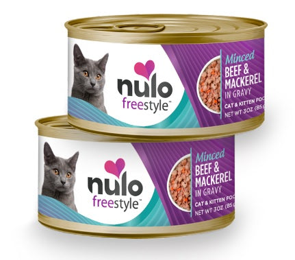 Nulo Cat FreeStyle Grain Free Minced Picado Beef & Mackerel Lata