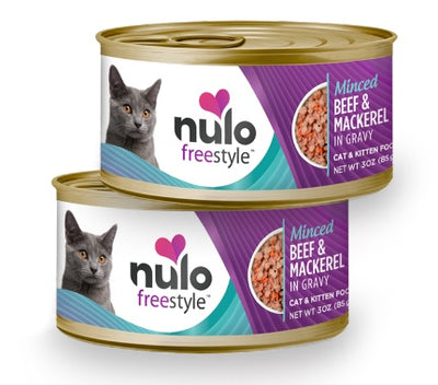 Nulo Cat FreeStyle Grain Free Minced Picado Beef & Mackerel Lata